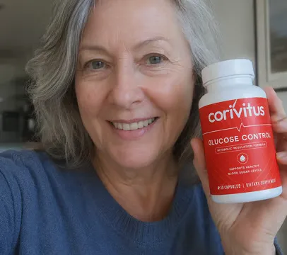 Zufriedene Anwenderin mit Corivitus