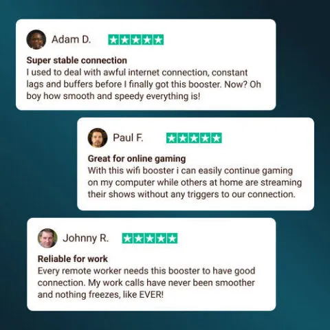 Customer review 1 for WiFi Boost Pro