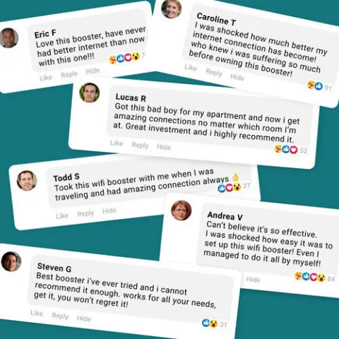 Customer review 2 for WiFi Boost Pro